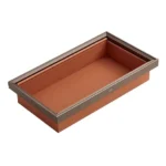 کشو لباس سبد چرم عرض 768-760 میلی‌متر موکا رونیا مدل 6090280 سری رالفی