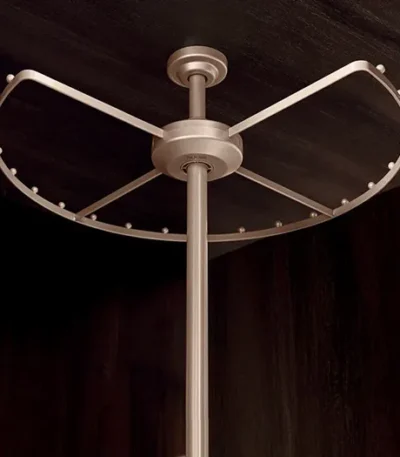 خرید رک لباس کنجی گردان کرم ≥764 میلی‌متری رونیا مدل 6052100 سری ویولت