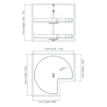 خرید مکانیزم دو طبقه کنجی گردان