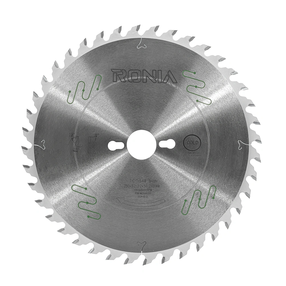 تیغ اره چوب بر 40 دندانه قطر 250 رونیا مدل RSB-IW2504030T