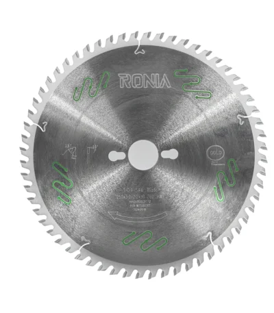 تیغ اره چوب بر 60 دندانه قطر 250 رونیا مدل RSB-IW2506030T