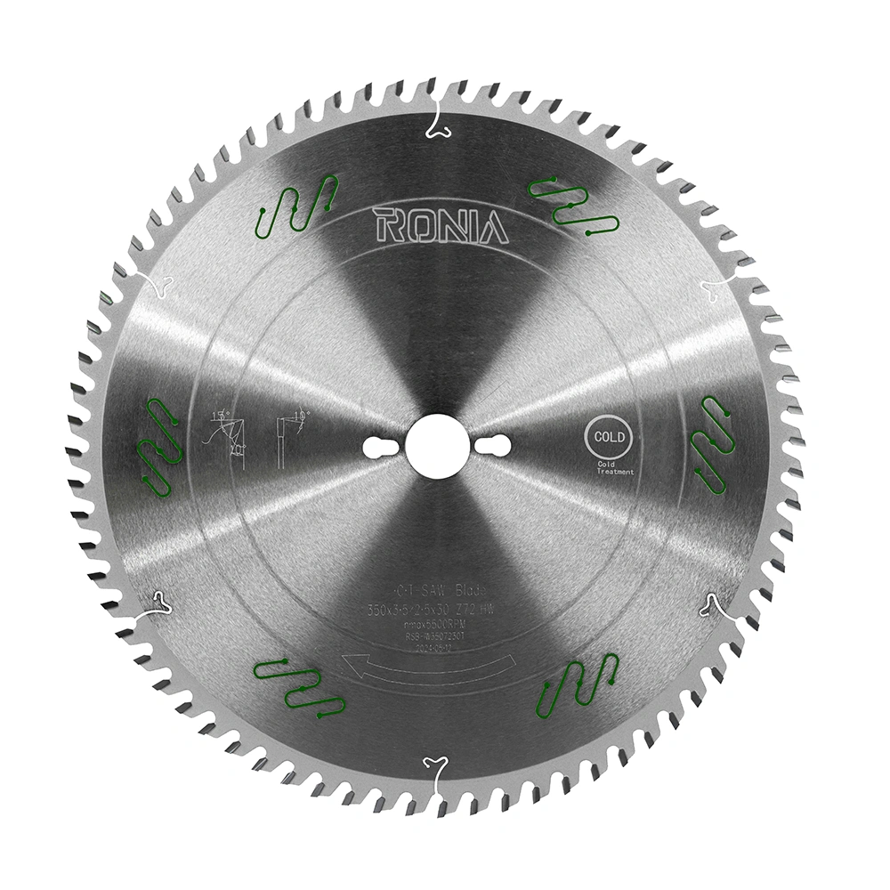 RSB-IW3507230T-1 تیغ اره چوب بر 72 دندانه قطر 350 رونیا مدل RSB-IW3507230T